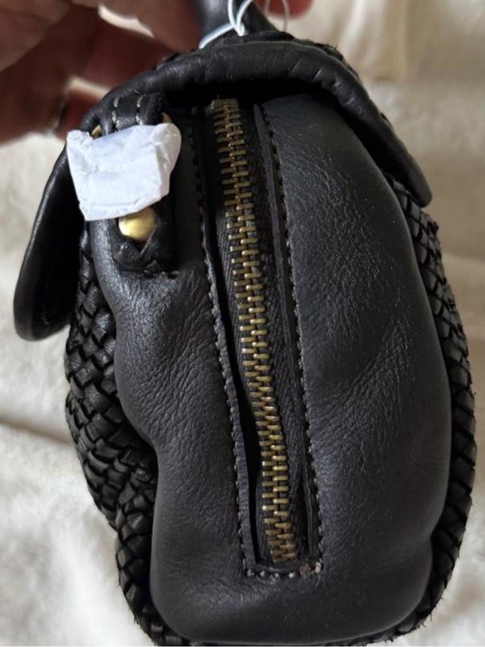 Bolsa Nova Lily Black Italian Crossbody Bag - Picture 7 of 7